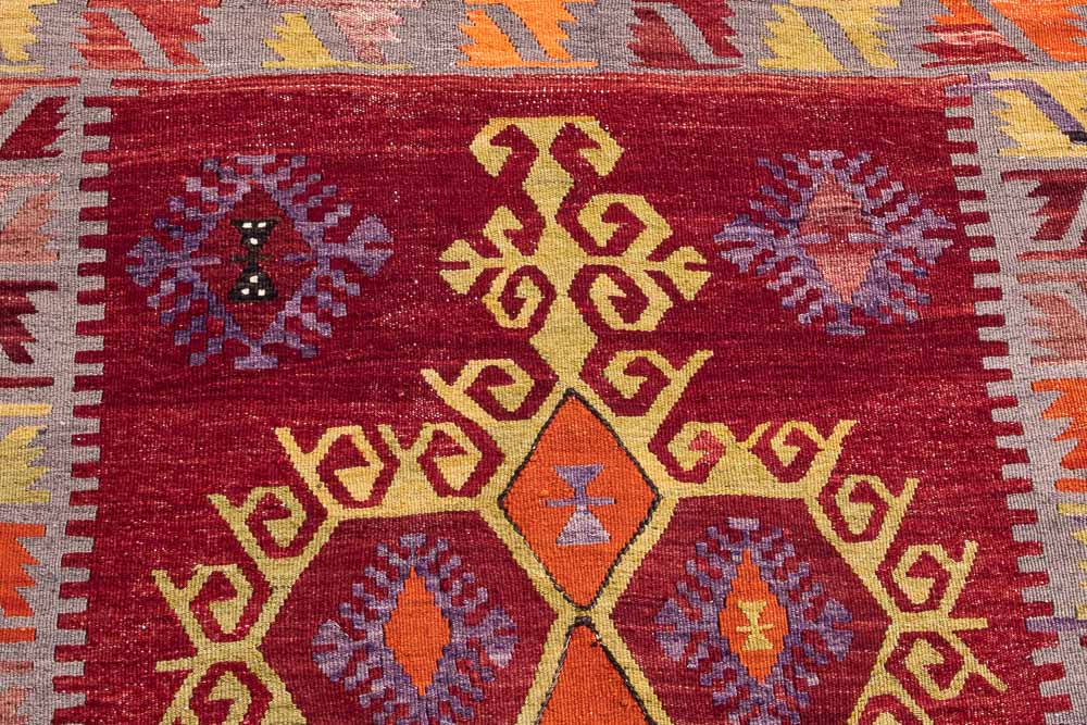 11251 Vintage Turkish Emir Dag Kilim Rug 98x164cm (3.2 x 5.4ft)