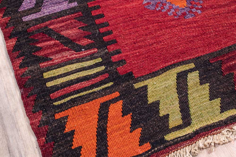 11251 Vintage Turkish Emir Dag Kilim Rug 98x164cm (3.2 x 5.4ft)