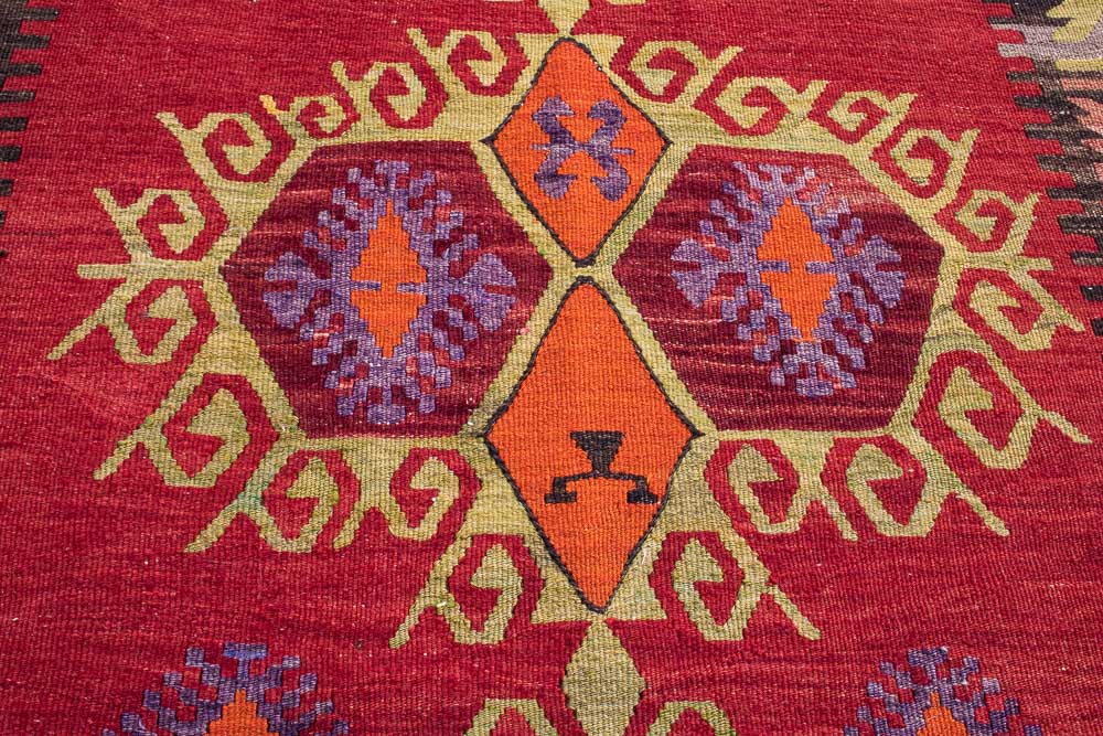 11251 Vintage Turkish Emir Dag Kilim Rug 98x164cm (3.2 x 5.4ft)