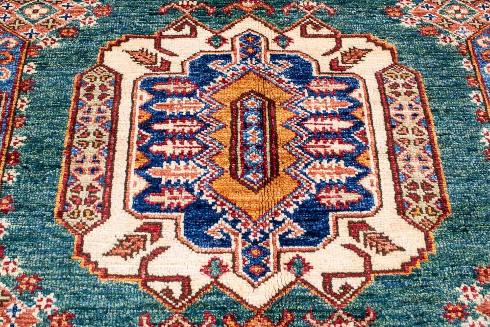 11271 Fine Afghan Kazak Rug 150x194cm (4.11 x 6.4ft)