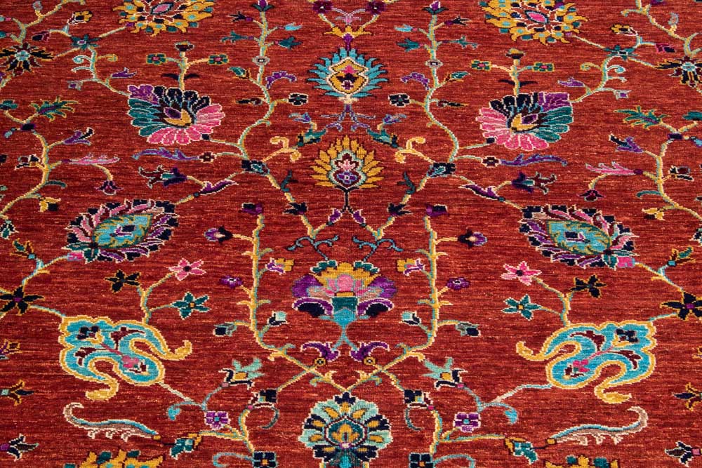 11279 Fine Afghan Floral Sultan Carpet 209x287cm (6.10 x 9.5ft)