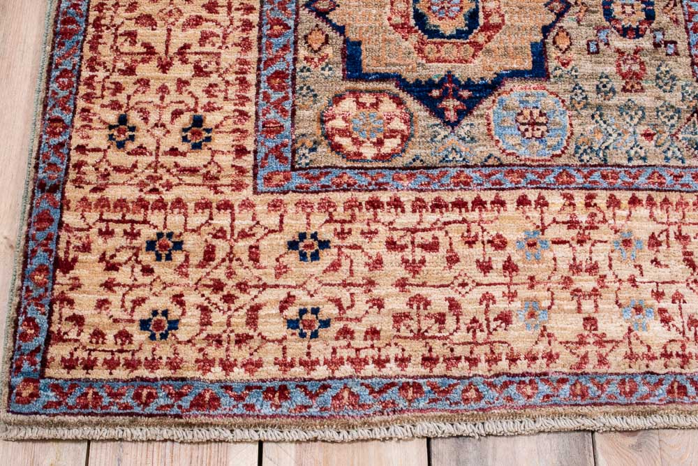 11282 Fine Afghan Mamluk Rug 150x206cm (4.11 x 6.9ft)