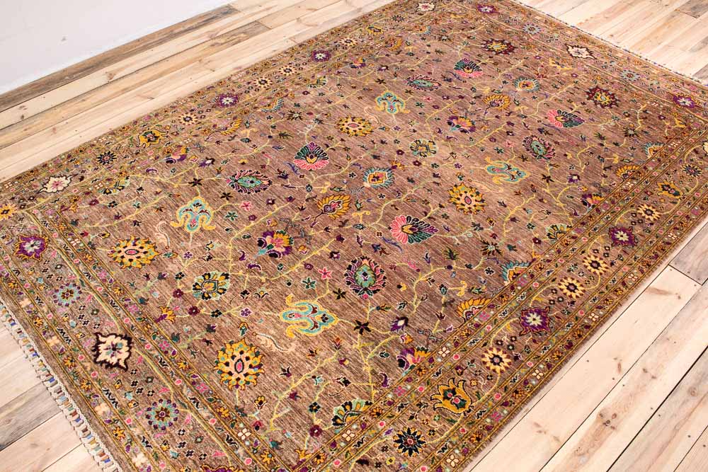 11286 Fine Afghan Sultan Carpet 202x300cm (6.7 x 9.10ft)