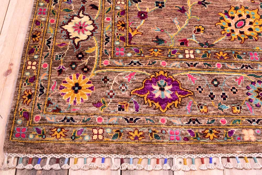 11286 Fine Afghan Sultan Carpet 202x300cm (6.7 x 9.10ft)