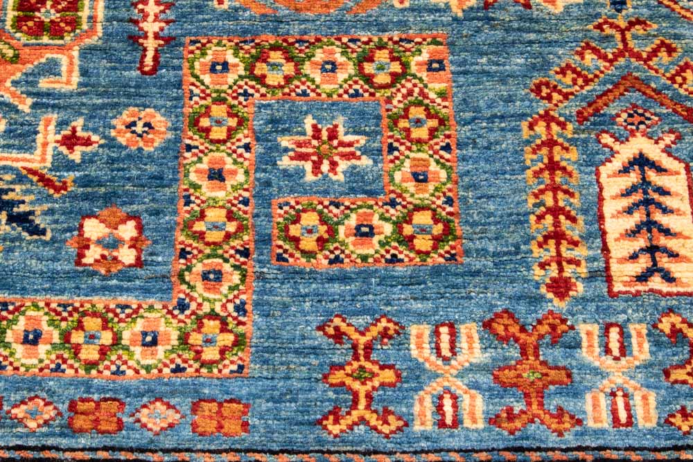 11298 Fine Afghan Kazak Rug 173x245cm (5.8 x 8.0ft)