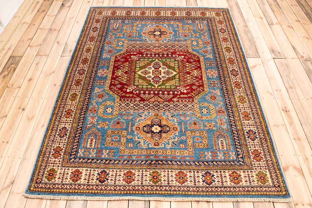 11298 Fine Afghan Kazak Rug 173x245cm (5.8 x 8.0ft)