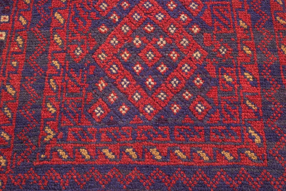 11305 Afghan Moshwani Runner Rug 73x369cm (2.4 x 12.1ft)