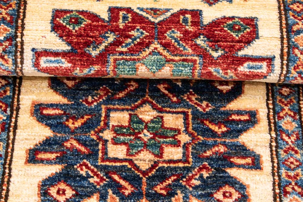 11314 Fine Afghan Kazak Runner Rug 61x169cm (2 x 5.6ft)