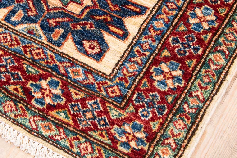 11315 Fine Afghan Kazak Runner Rug 61x169cm (2 x 5.6ft)