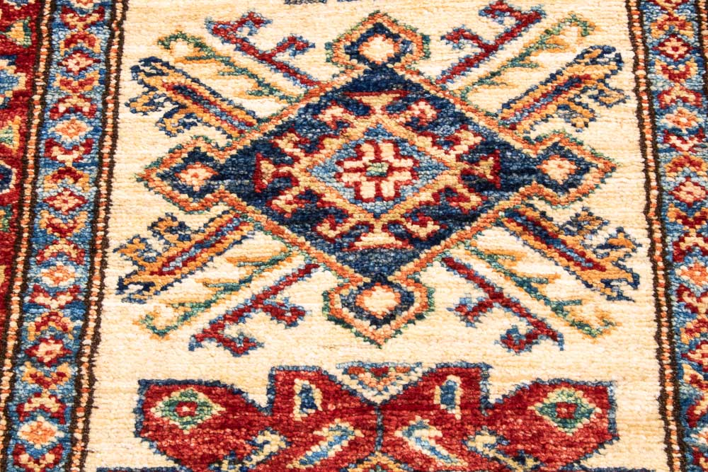 11315 Fine Afghan Kazak Runner Rug 61x169cm (2 x 5.6ft)