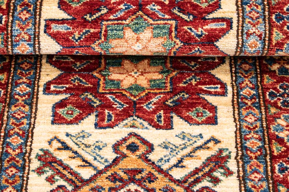 11315 Fine Afghan Kazak Runner Rug 61x169cm (2 x 5.6ft)