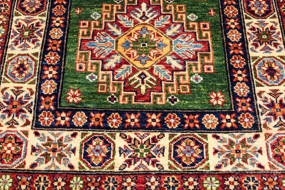 11322 Fine Afghan Kazak Runner Rug 77x313cm (2.6 x 10.3ft)