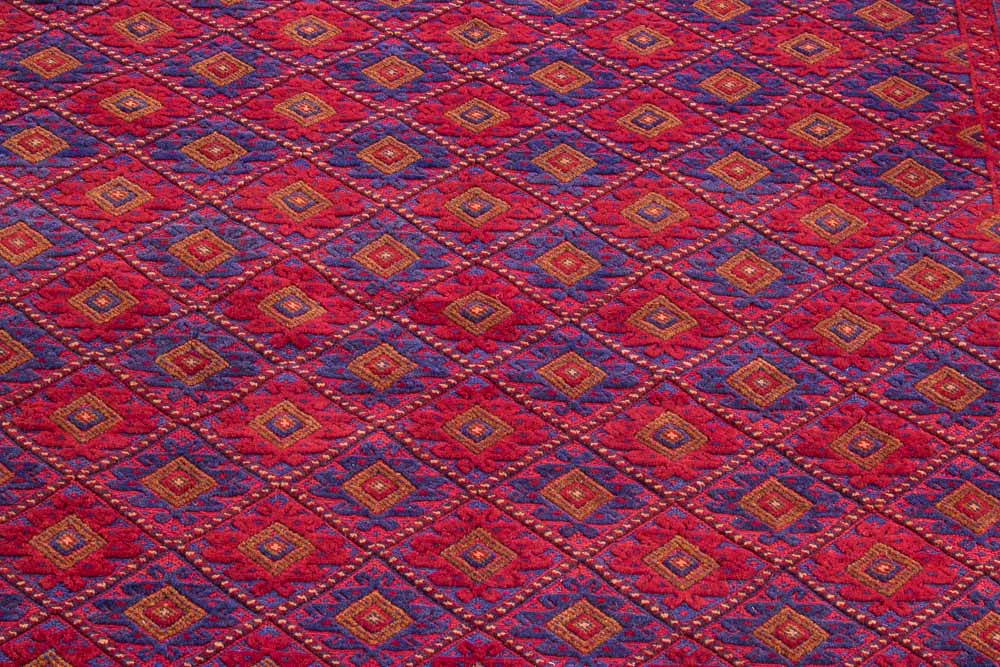 11354 Fine Quality Afghan Moshwani Rug 200x281cm (6.6 x 9.2ft)