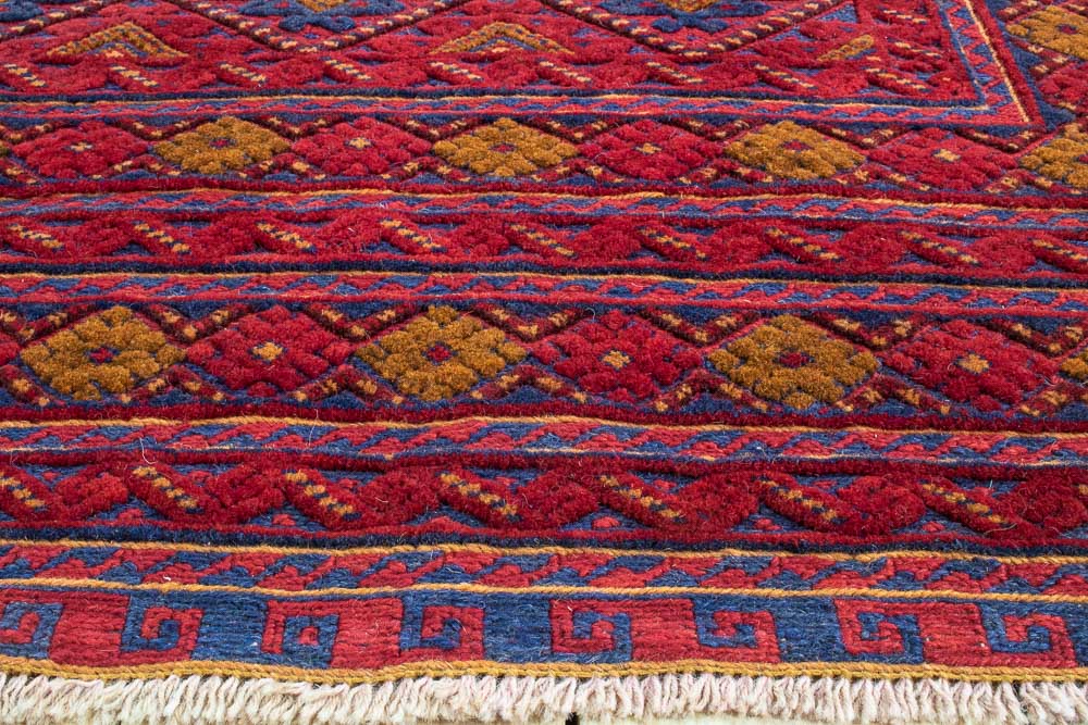 11354 Fine Quality Afghan Moshwani Rug 200x281cm (6.6 x 9.2ft)