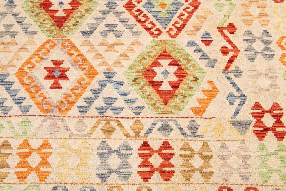 11455 Afghan Vegetable Dyed Kilim Rug 156x200cm (5.1 x 6.6ft)