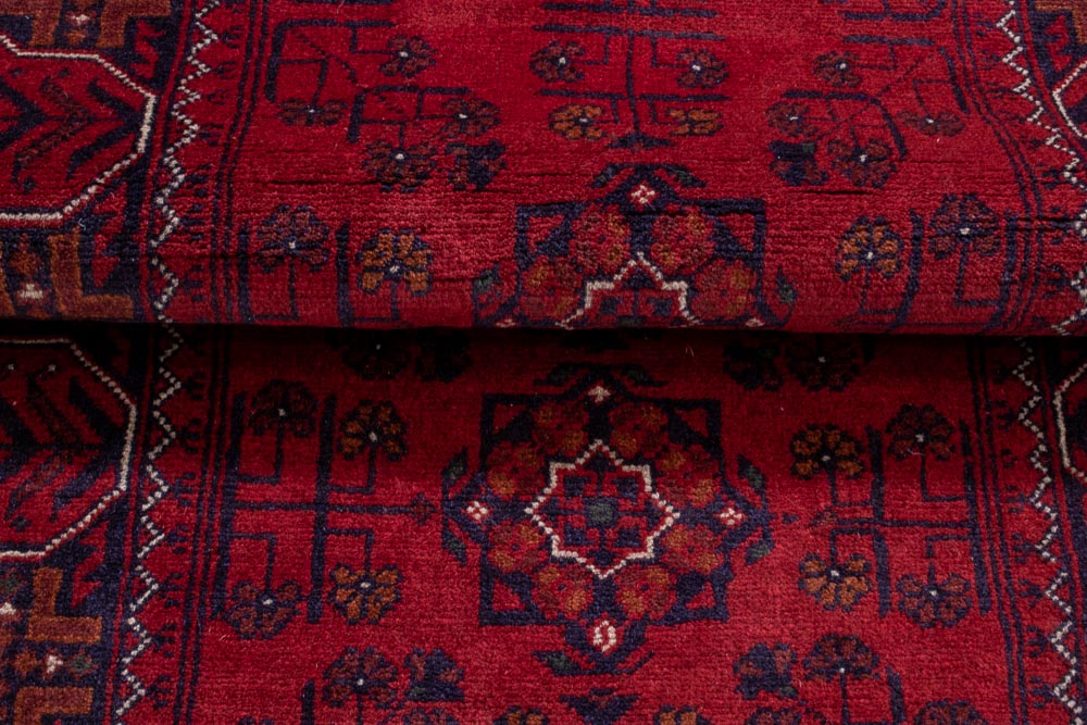 11523 Fine Afghan Khal Mohammedi Hallway Runner Rug 77x387cm (2.6 x 12.8ft)