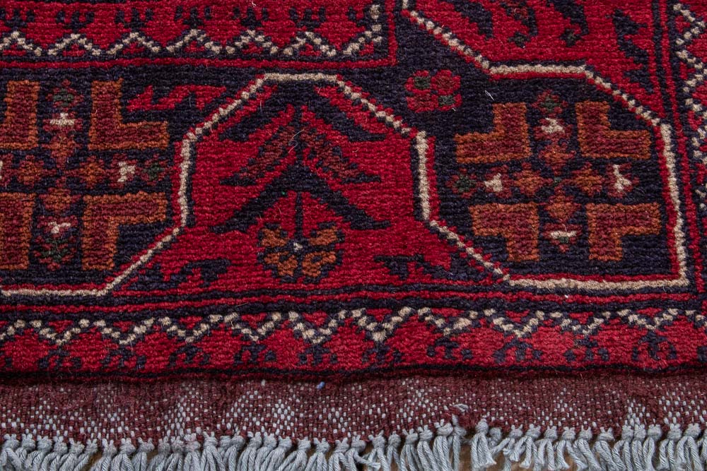 11523 Fine Afghan Khal Mohammedi Hallway Runner Rug 77x387cm (2.6 x 12.8ft)