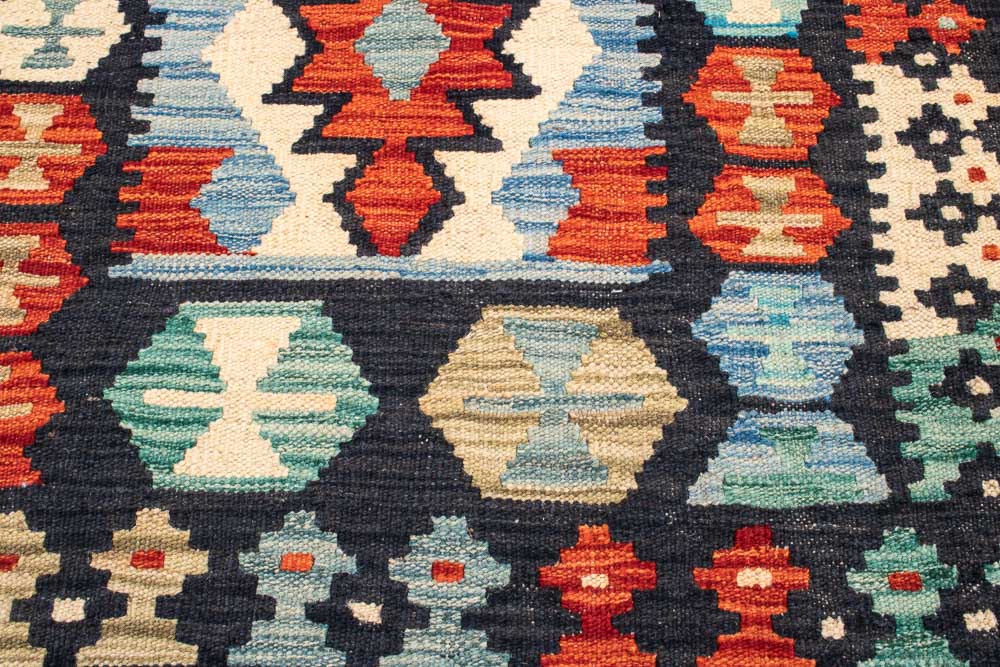 11530 Afghan Vegetable Dyed Kilim Hallway Runner Rug 82x244cm (2.8 x 8ft)