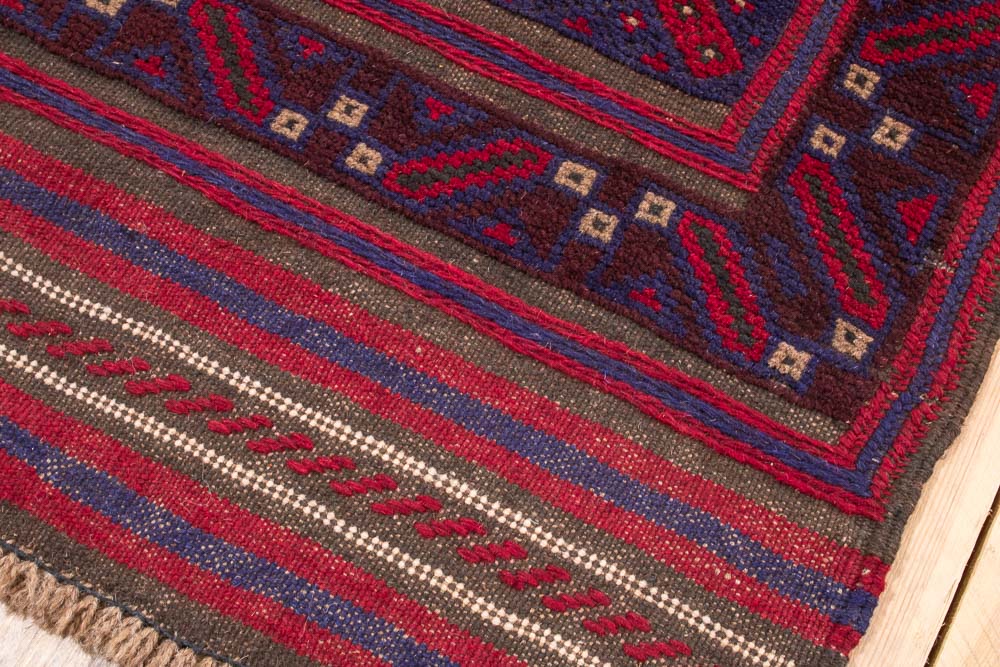 11558 Afghan Moshwani Runner Rug 60x240cm (1.11 x 7.10ft)