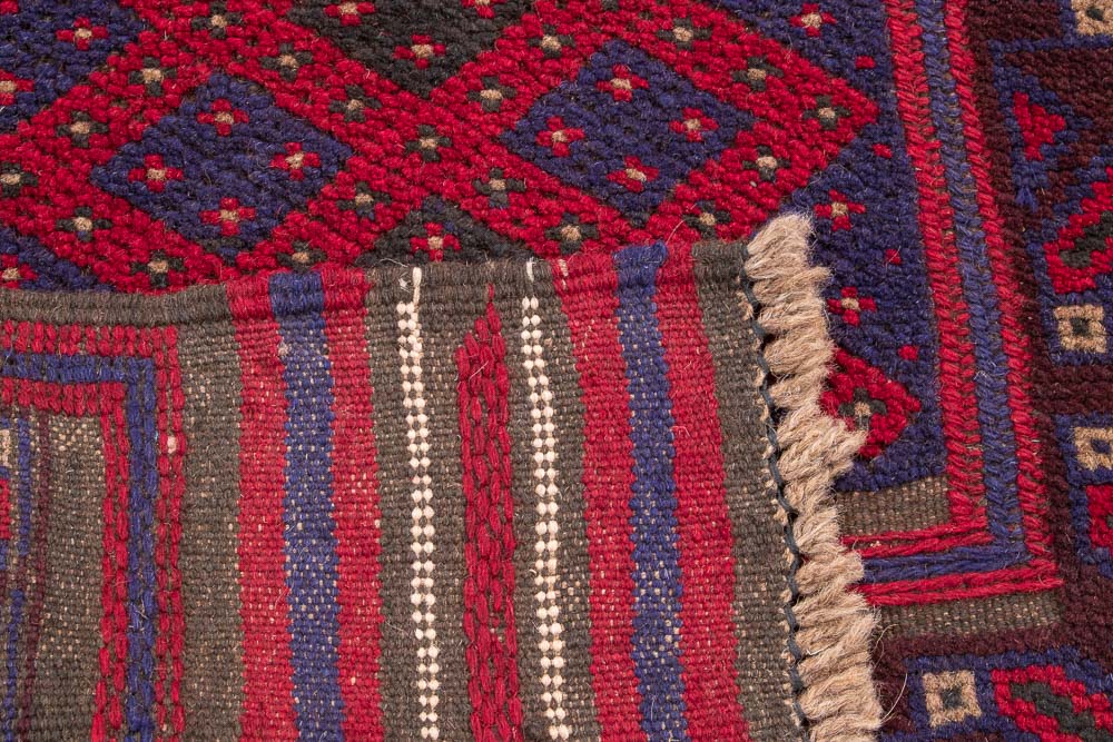 11558 Afghan Moshwani Runner Rug 60x240cm (1.11 x 7.10ft)