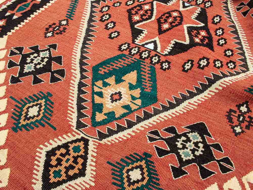 11645 Vintage Turkish Adana Kilim Rug 82x183cm (2.8 x 6ft)