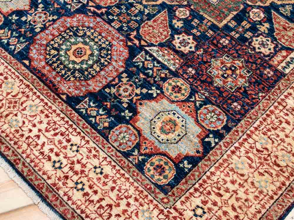 11671 Fine Afghan Mamluk Rug 148x197cm (4.10 x 6.5ft)