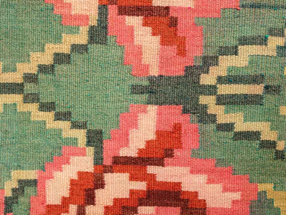 11694 Vintage Moldovan Rose Flower Kilim Rug 180x295cm (5.10 x 9.8ft)