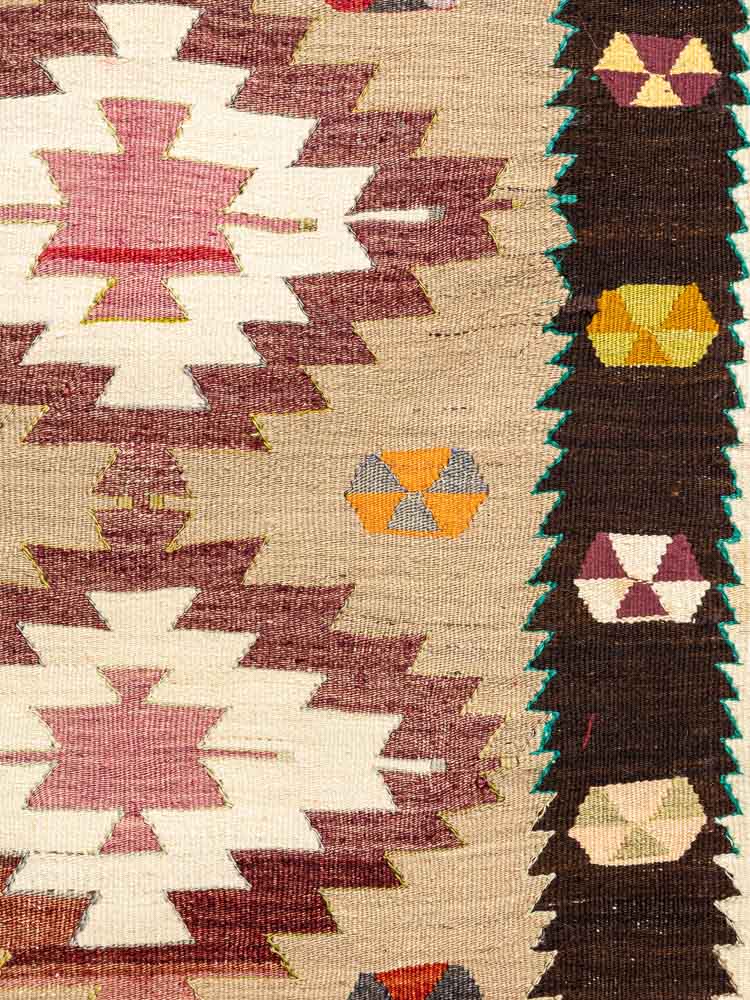 11725 Turkish Vintage Mut Kilim Rug 74x118cm (2.5 x 3.10ft)