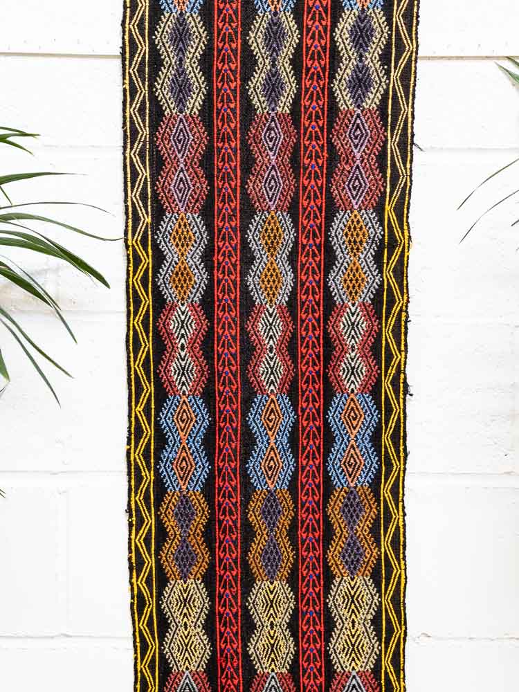 11742 Turkish Konya Narrow Kilim Runner Rug 45x427cm (1.5 x 14ft)