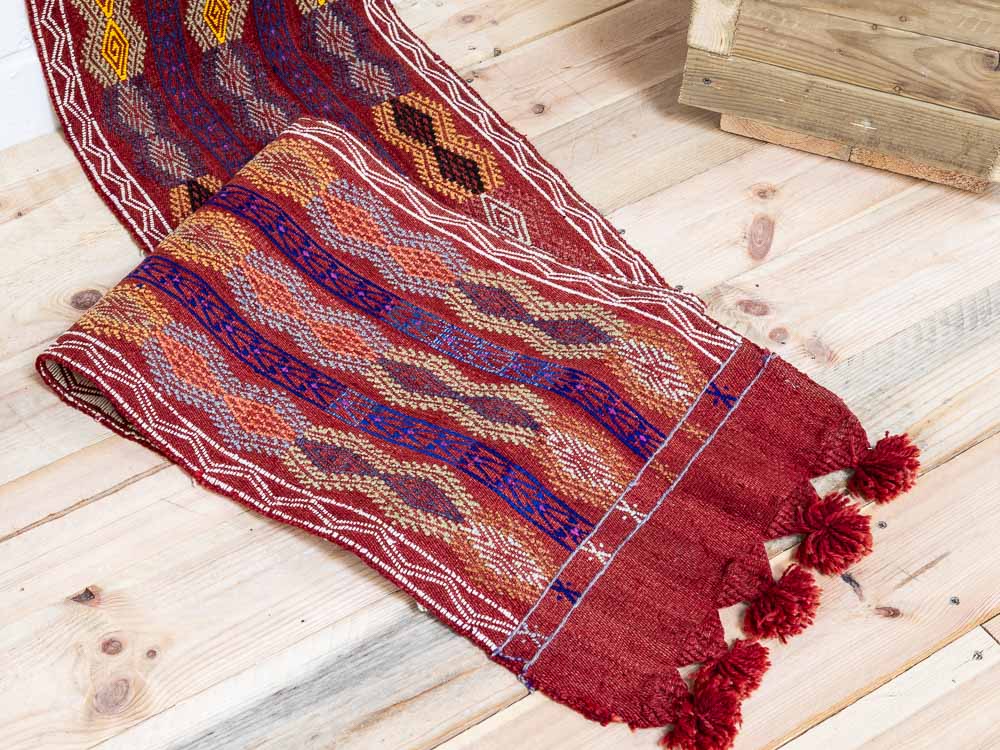 11745 Turkish Konya Narrow Kilim Runner Rug 44x426cm (1.5 x 13.11)