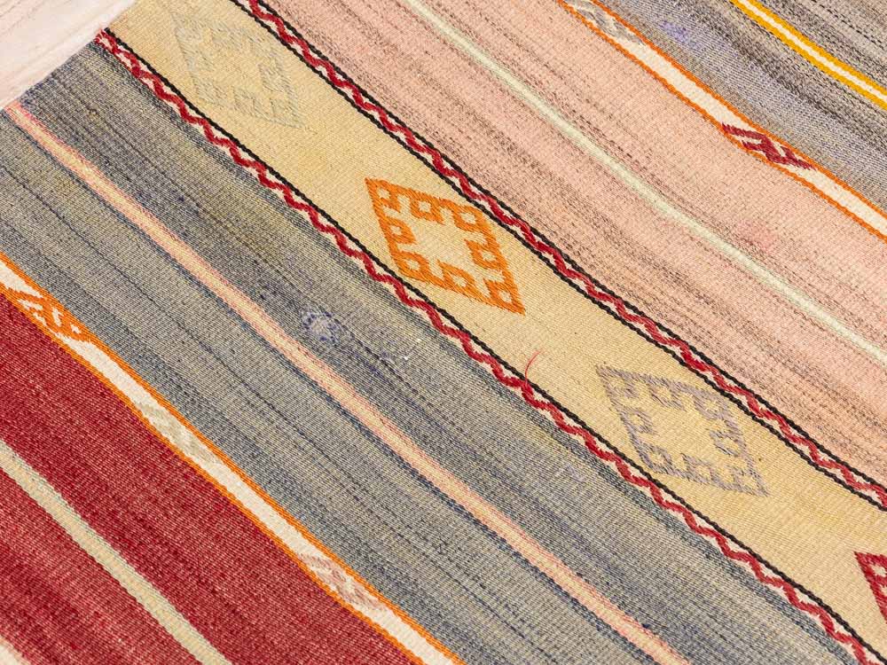 11782 Turkish Vintage Acipayam Kilim Runner Rug 65x235cm (2.0 x 7.8ft)