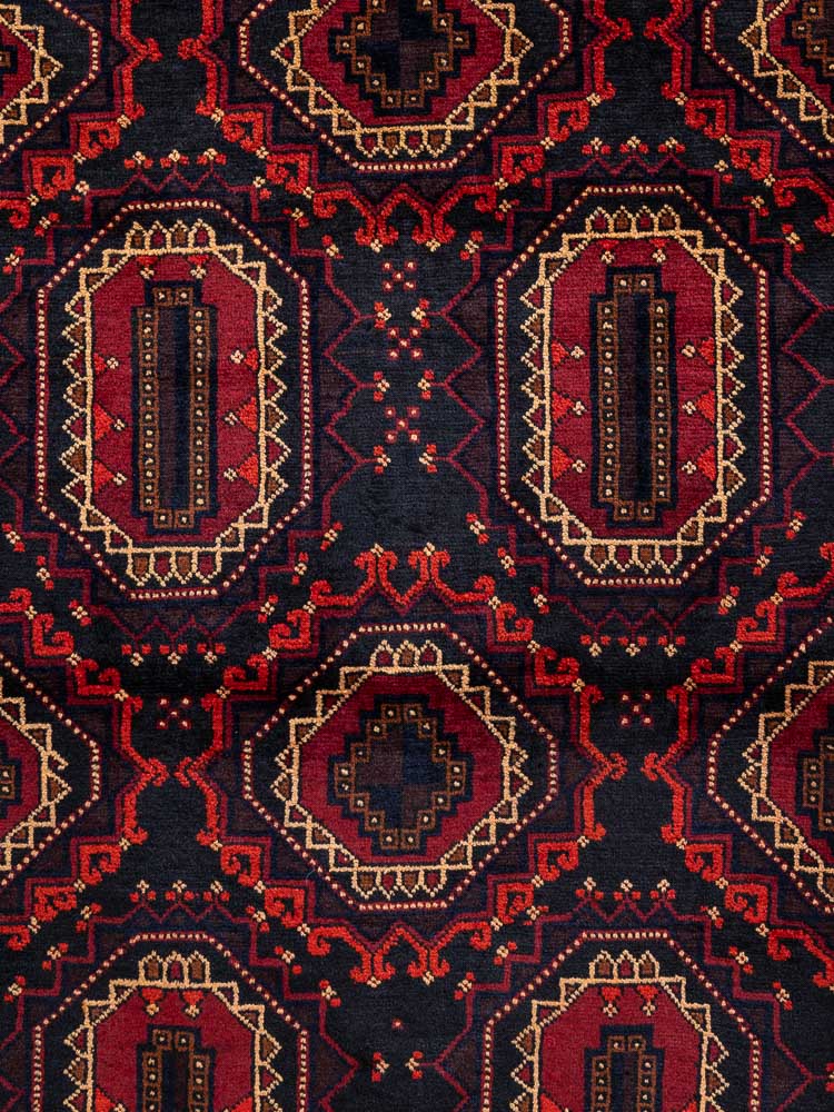 11806 Fine Afghan Herat Baluch Rug 113x198cm (3.8 x 6.6ft)