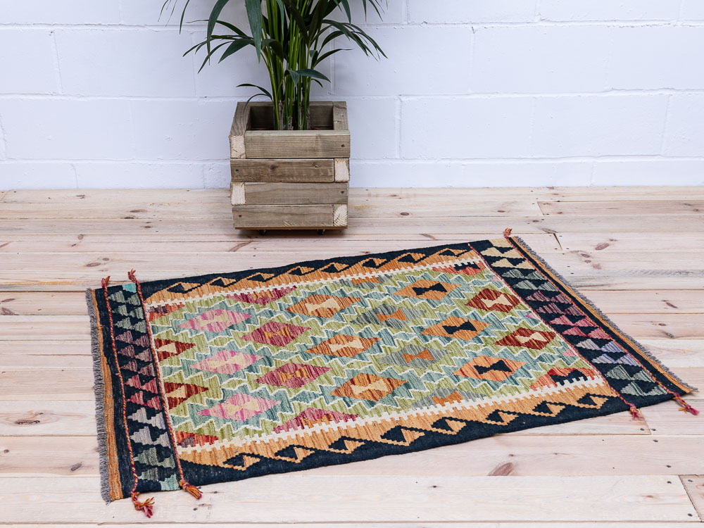 11903 Afghan Vegetable Dyed Kilim Rug 91x123cm (3 x 4.0ft)