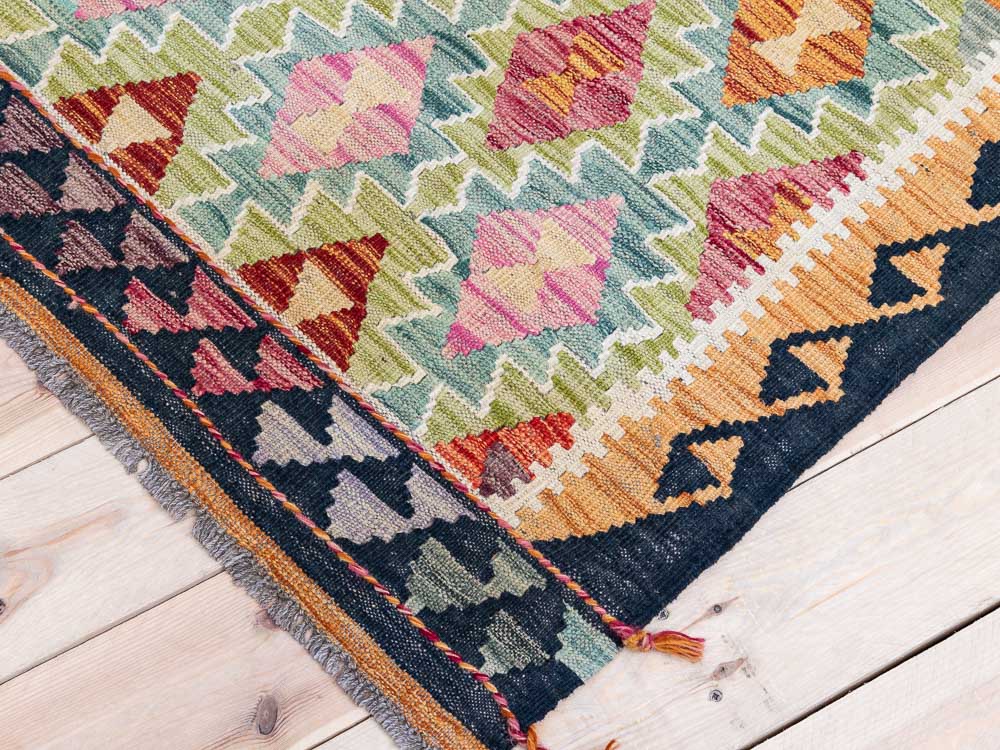 11903 Afghan Vegetable Dyed Kilim Rug 91x123cm (3 x 4.0ft)