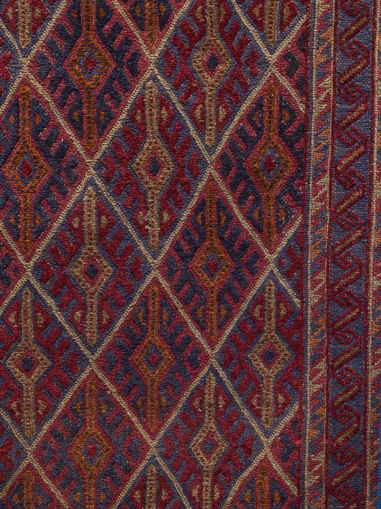 11933 Long Afghan Moshwani Runner Rug 75x365cm (2.5 x 11.11ft)