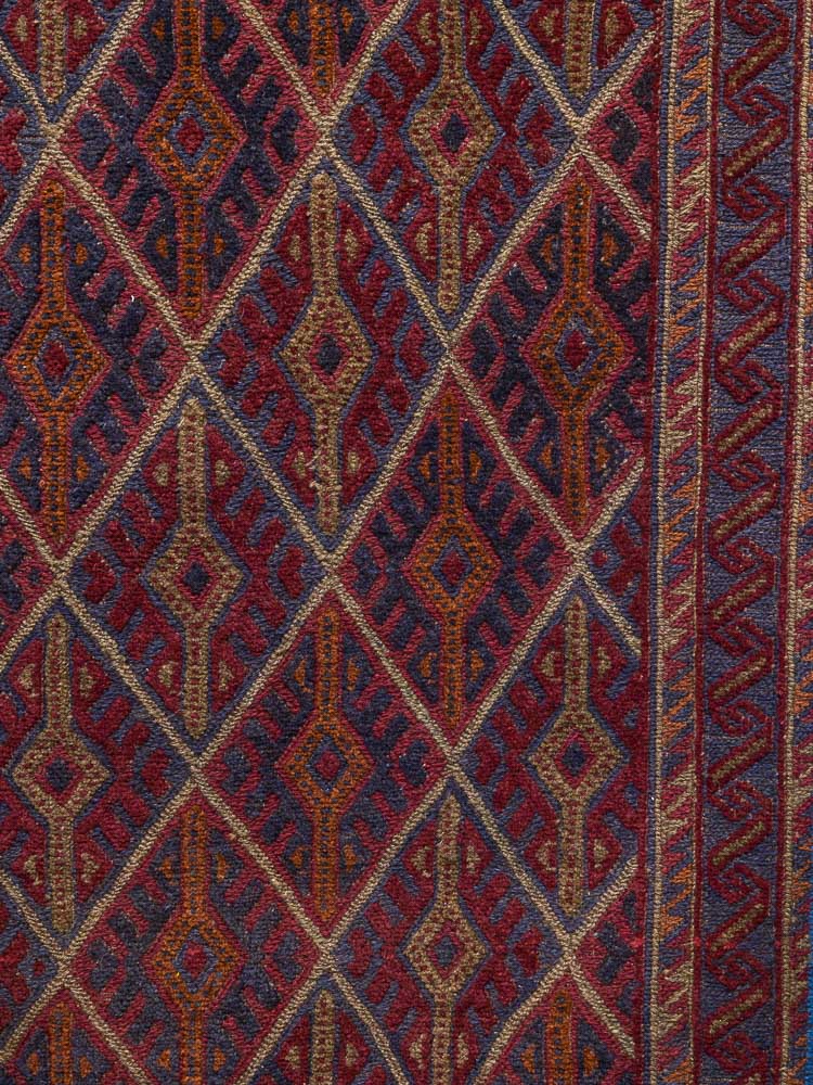 11933 Long Afghan Moshwani Runner Rug 75x365cm (2.5 x 11.11ft)