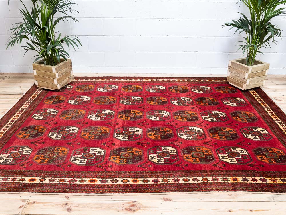12011 Persian Tribal Kurdi Gouchan Carpet 226x301cm (7.5 x 9.10½ft)