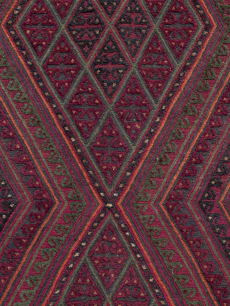 12015 Afghan Mixed Weave Moshwani Carpet 210x285cm (6.10½ x 9.4ft)