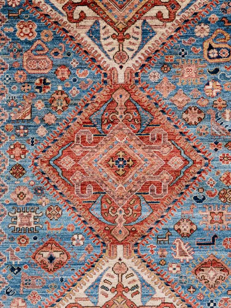 12016 Afghan Ariana Persian Design Carpet 166x248cm (5.5 x 8.1ft)