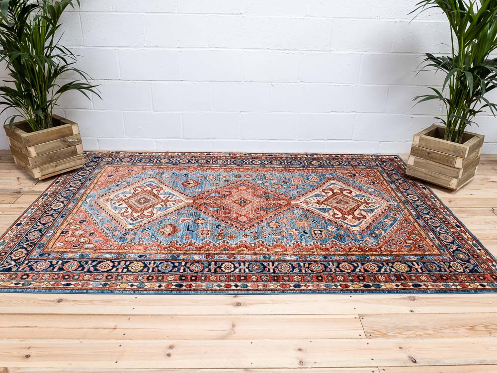 12016 Afghan Ariana Persian Design Carpet 166x248cm (5.5 x 8.1ft)