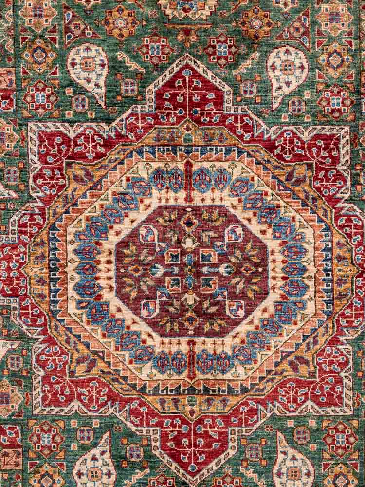 12020 Fine Afghan Mamluk Handknotted Wool Rug 181x268cm (5.11 x 8.9ft)