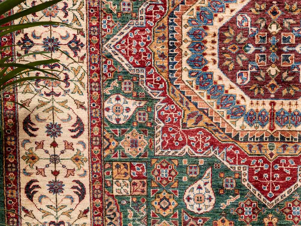 12020 Fine Afghan Mamluk Handknotted Wool Rug 181x268cm (5.11 x 8.9½ft)