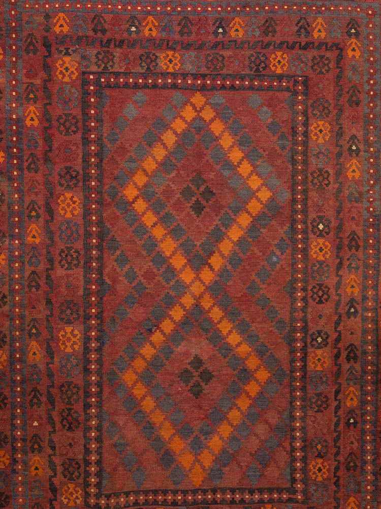 12021 Fine Afghan Ghalmouri Handwoven Kilim Rug 205x293cm (6.8½ x 9.7½ft)