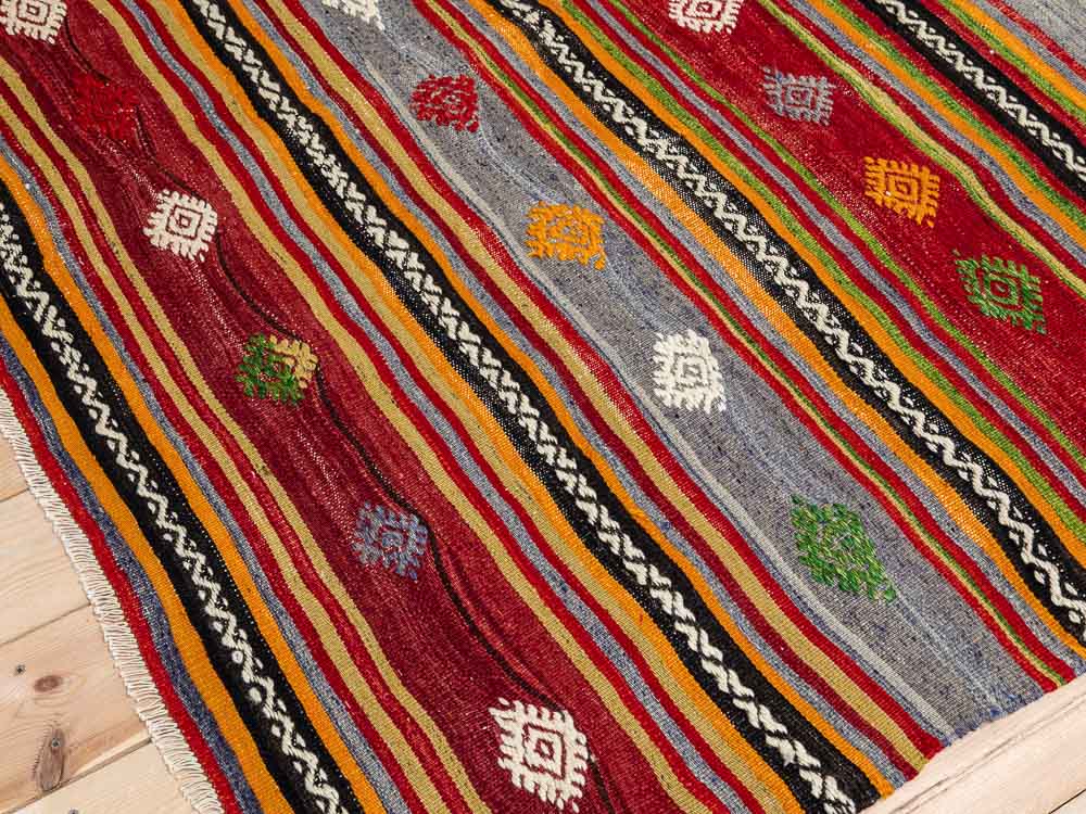 12054 Turkish Denizli Cal Kilim Rug 180x304cm (5.10 x 9.11ft)