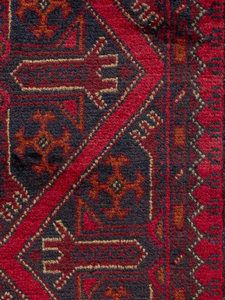 12072 Small Fine Afghan Khal Mohammedi Rug 52x97cm (1.8 x 3.2ft)