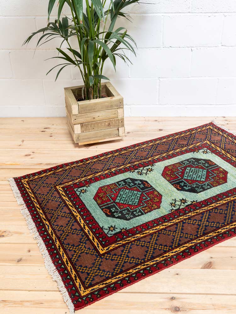 12233 Afghan Aq Chah Rug 102x153cm (3.4 x 5ft)