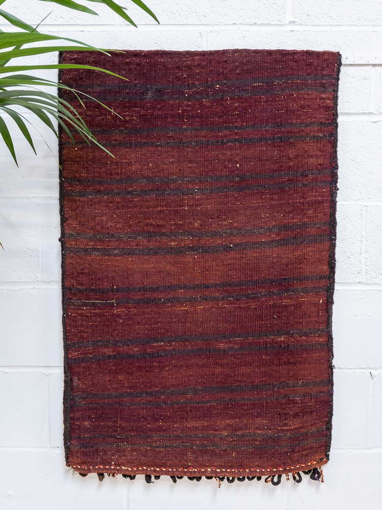 12247 Vintage Afghan Baluch Tribal Carpet Floor Cushion 72x111cm (2.4 x 3.7½ft)