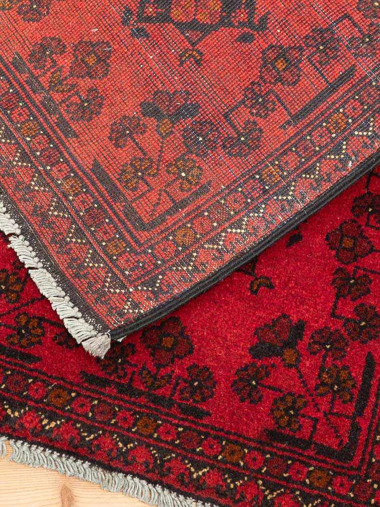 12318 Fine Afghan Khal Mohammedi Pile Rug 51x100cm (1.8 x 3.3ft)