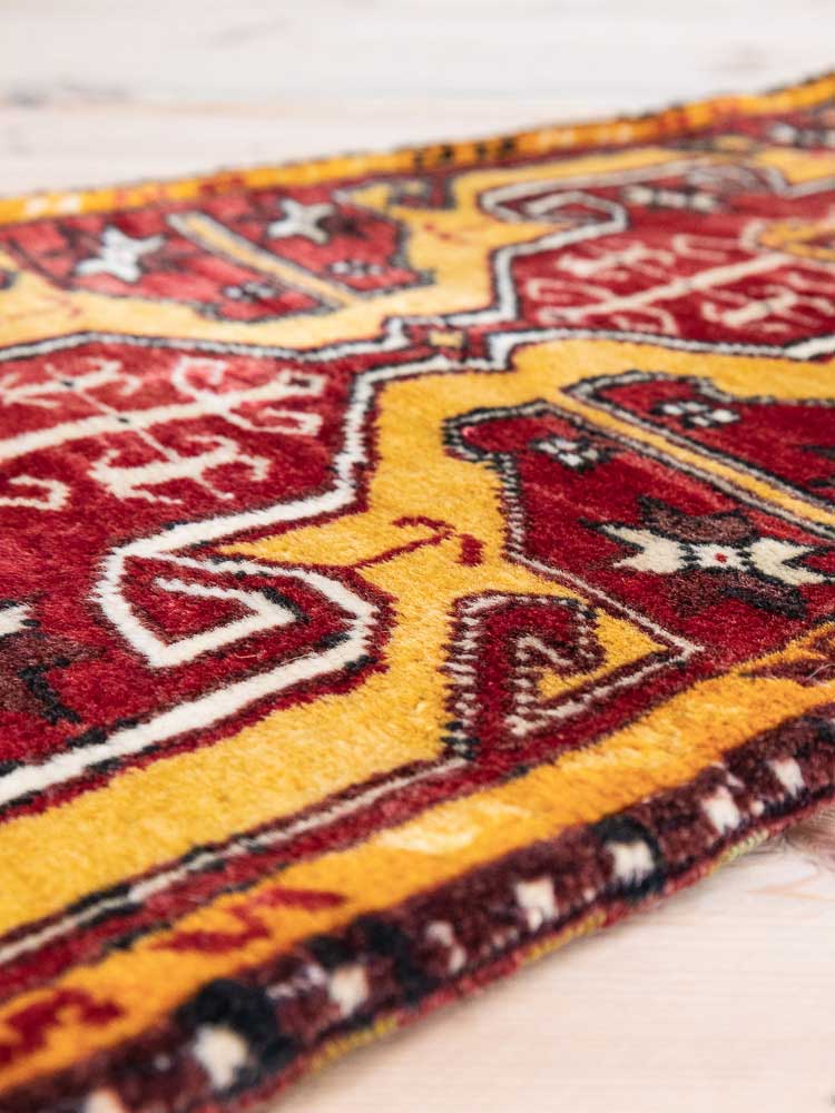 12364 Turkish Cal Vintage Carpet Floor Cushion 46x96cm (1.6 x 3.1½ft)