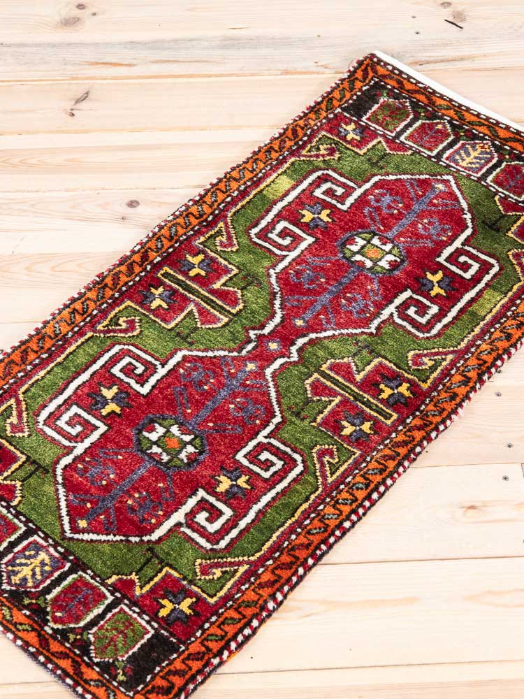 12366 Turkish Cal Vintage Carpet Floor Cushion 51x111cm (1.8 x 3.7½ft)